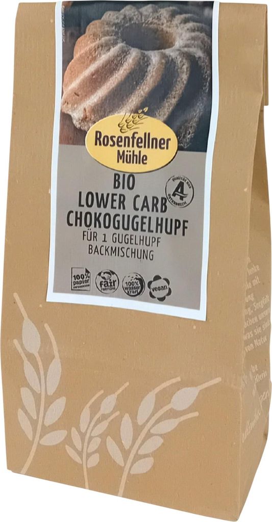 Lower Carb Chokogugelhupf 190g - 6er Vorteilspack von Rosenfellner Mühle