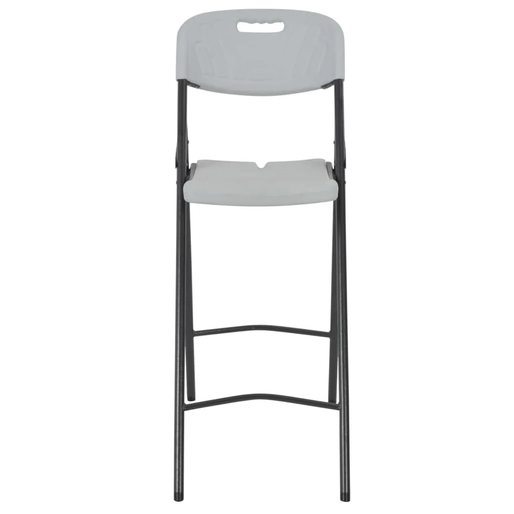 Chaises hautes de bar gain de place et résistantes aux intempéries x2