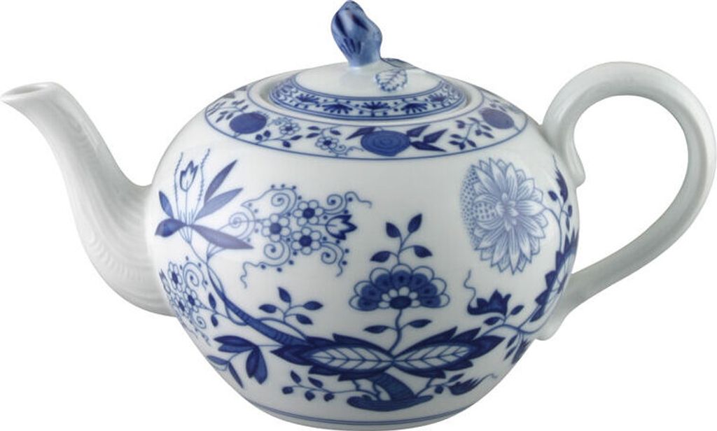 Hutschenreuther Teekanne 12 P. Blau Zwiebelmuster 02001-720002-14240