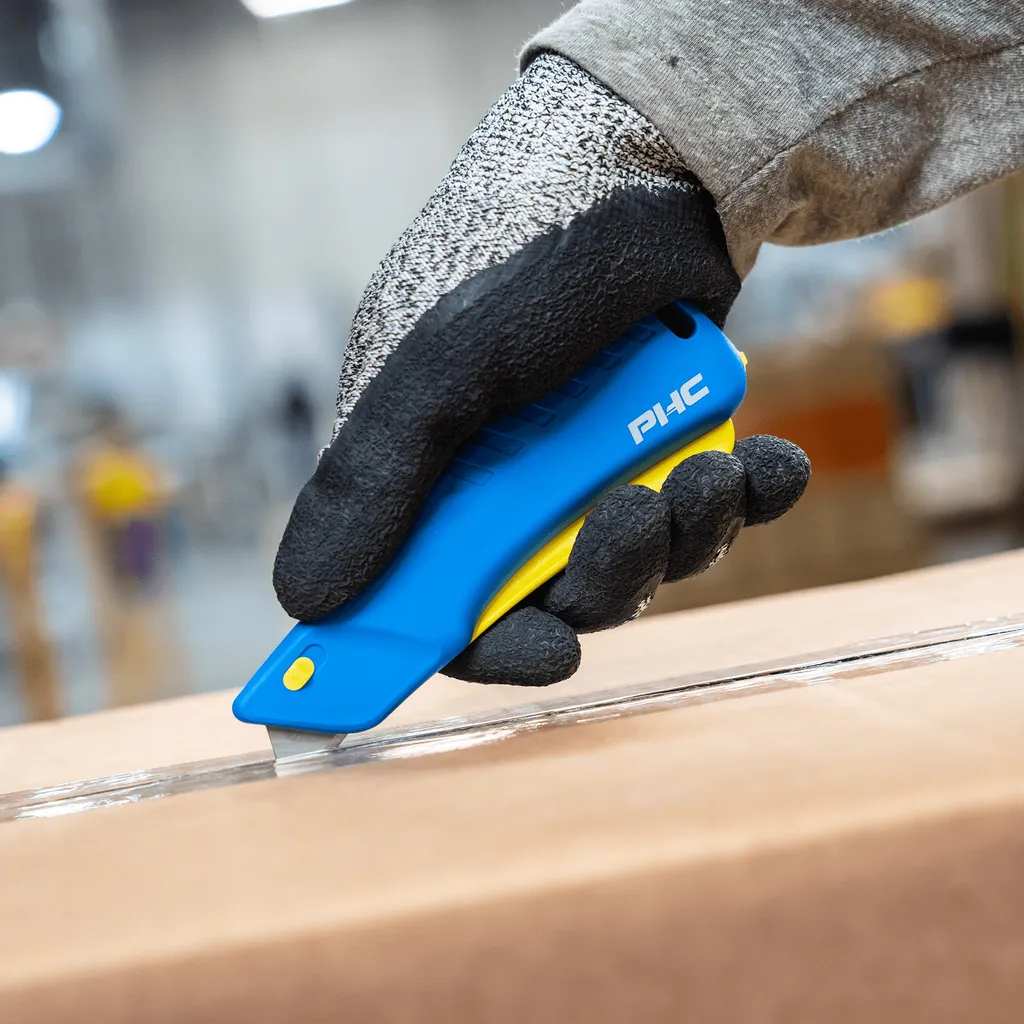 Cutter de sécurité professionnel auto-rétractable avec manche en pince