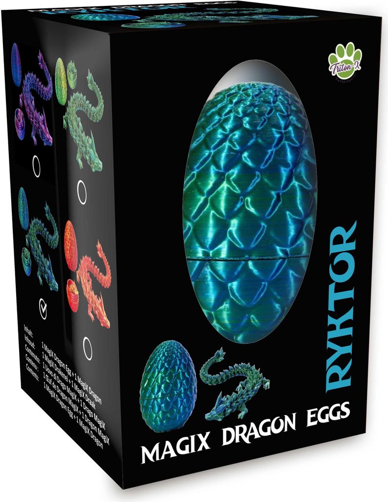 Drachenei "MagiX Dragon Egg RYKTOR", blau, Drachen 22,5 cm Produktbild 