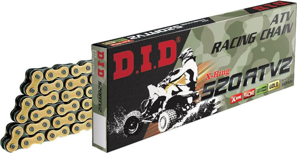 X-Ringkette DID520ATV2(G&B)/118C Kette offen mit Clipschloss (FJ)