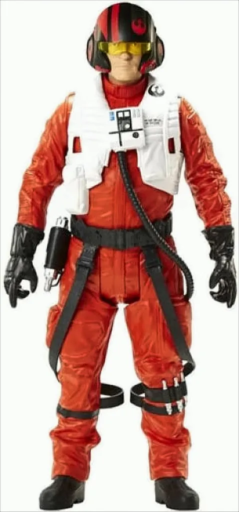 Grande Figurine Articulée Poe Dameron Star Wars 45 cm Jouet de Collection