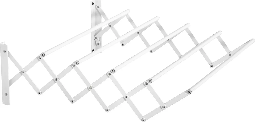 Fortuna Lai Stendibiancheria da Parete 57,5cm - Salvaspazio Bianco Robusto