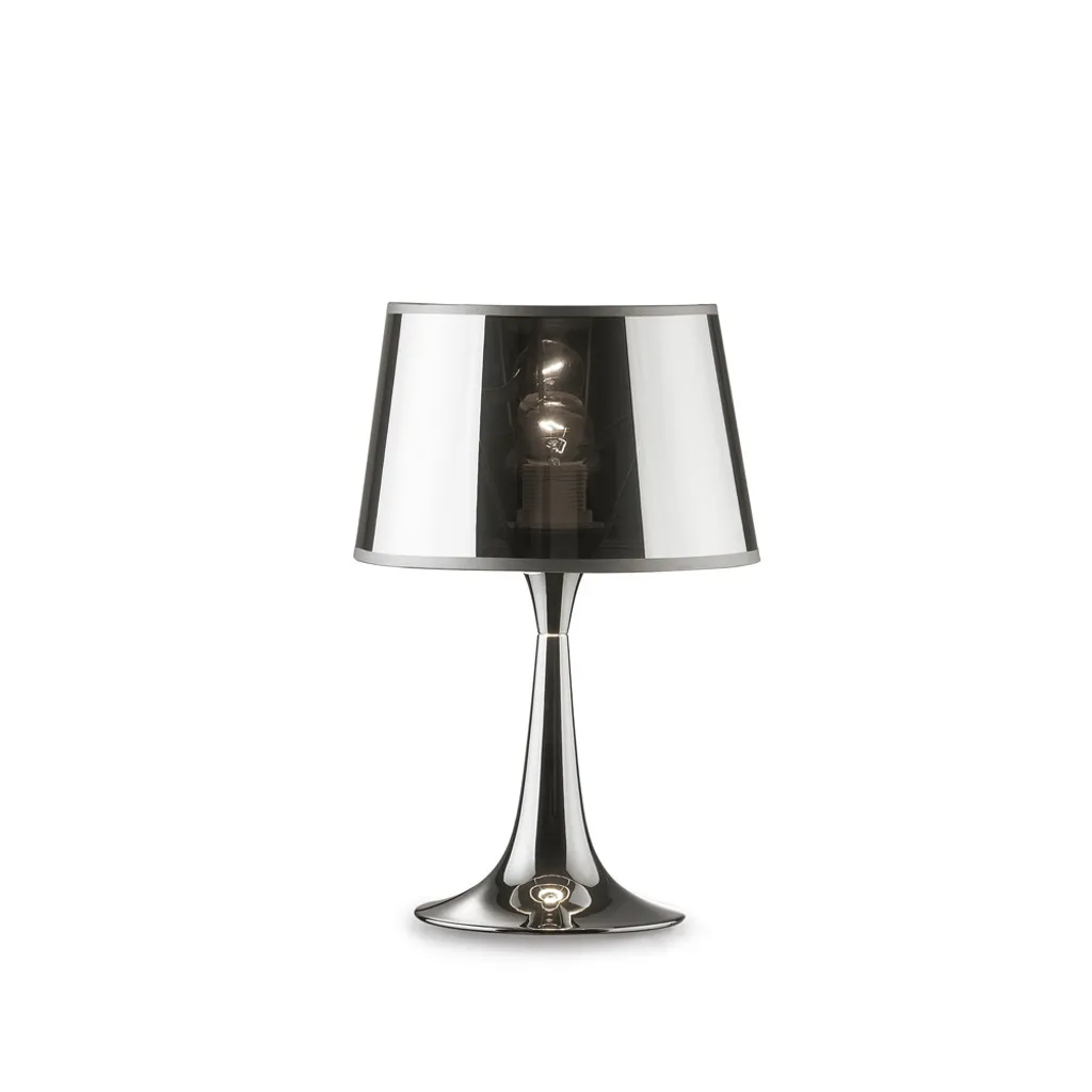 Luminaire de bureau LONDON CROMO en métal chromé brillant 1 feu