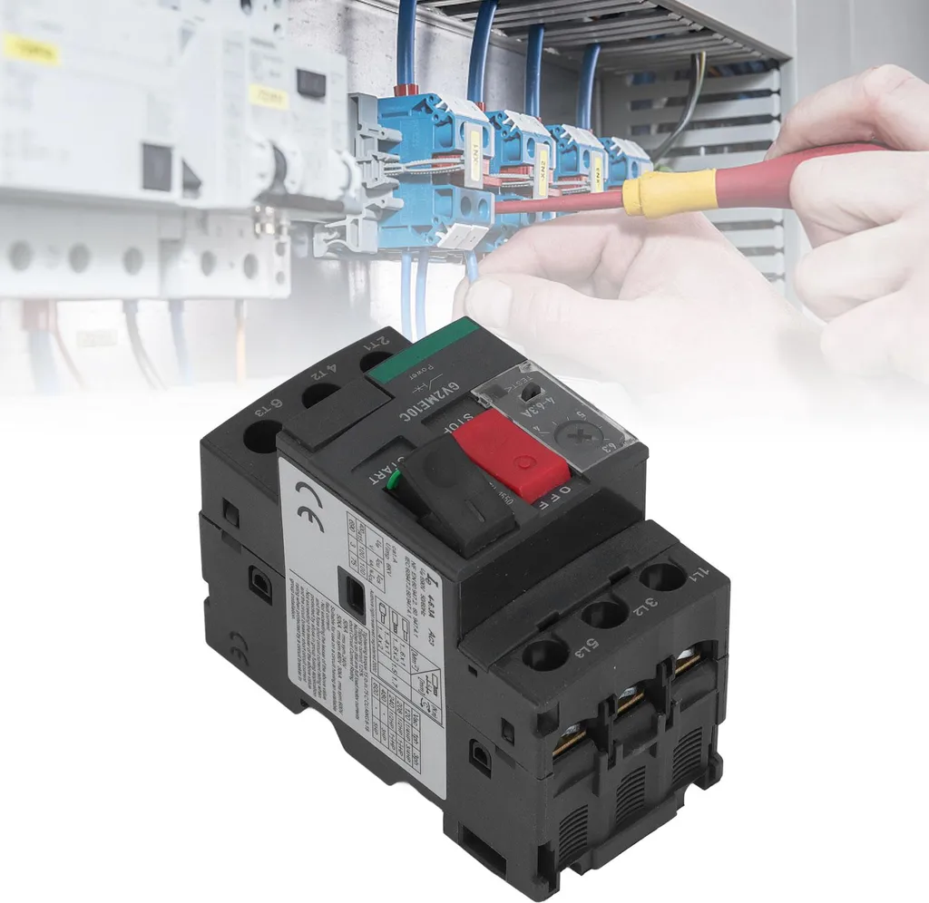 Disjoncteur moteur réglable 4-6,3 A avec commande rotative robuste - 11