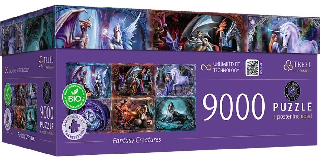 TREFL Puzzle UFT Fantastick Creatures 9000 dlks Produktbild 