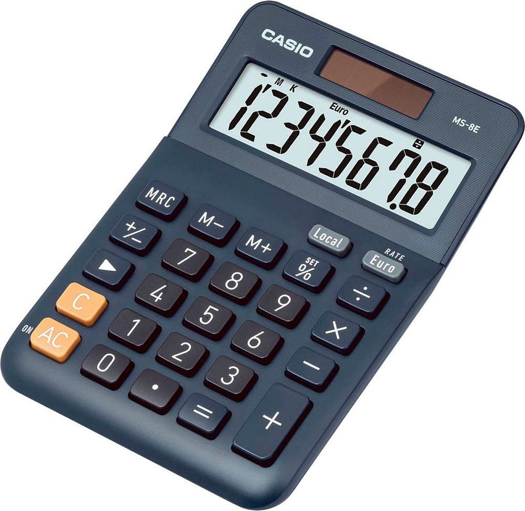 Calculatrice CASIO MS-8E bleu marine Image du produit 
