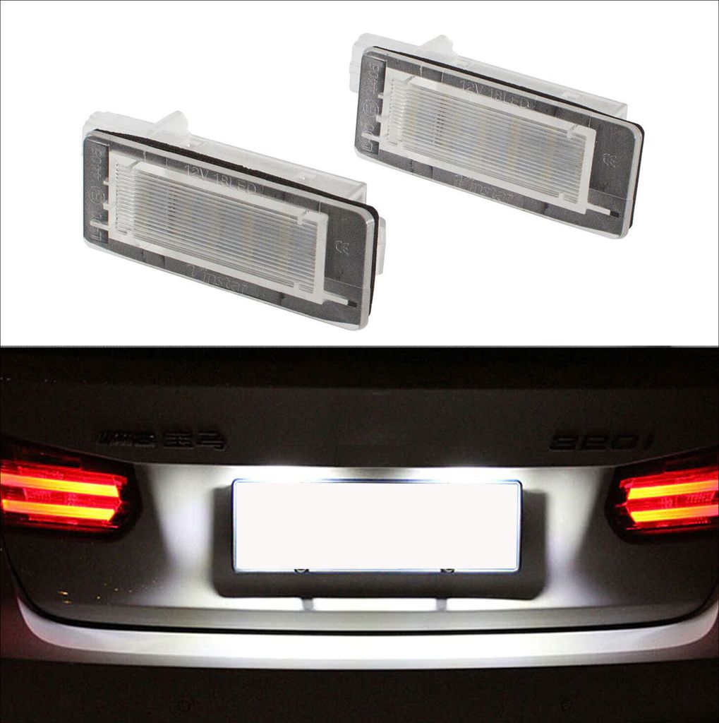 2x 18 LED PREMIUM Kennzeichenbeleuchtung für Renault Captur Espace Scenic Modus