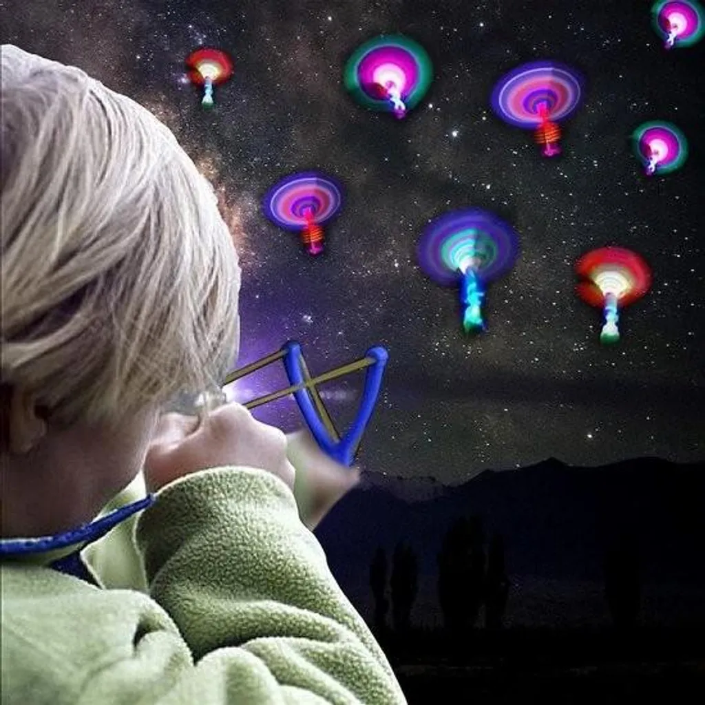 Guirlande LED hélicoptère 16 motifs pour décoration d'anniversaire