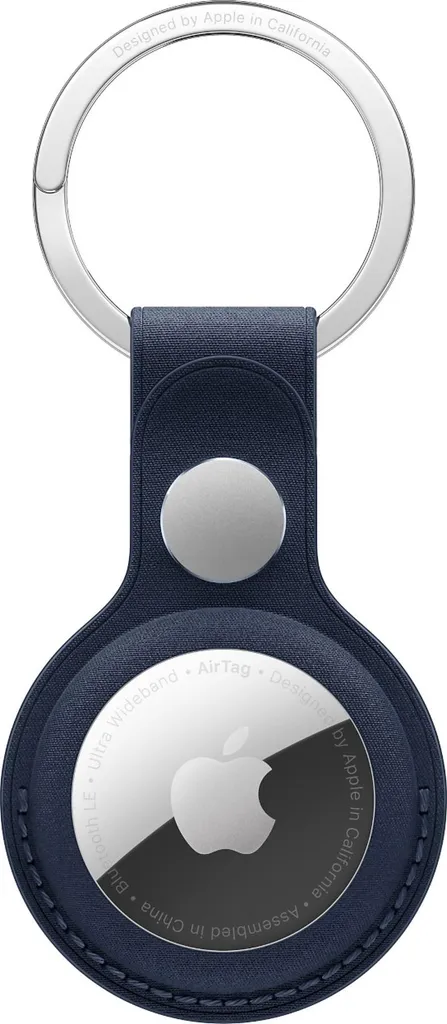 Apple MA7H4ZM/A AirTag Key Ring FineWoven Blu - Garanzia Apple