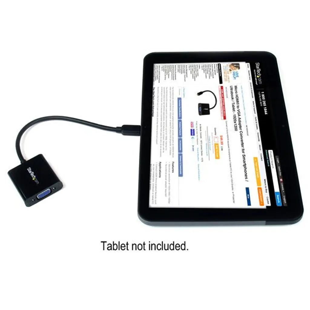 Convertisseur Micro HDMI VGA StarTech 4Z10F04126 avec Support Full HD - 4