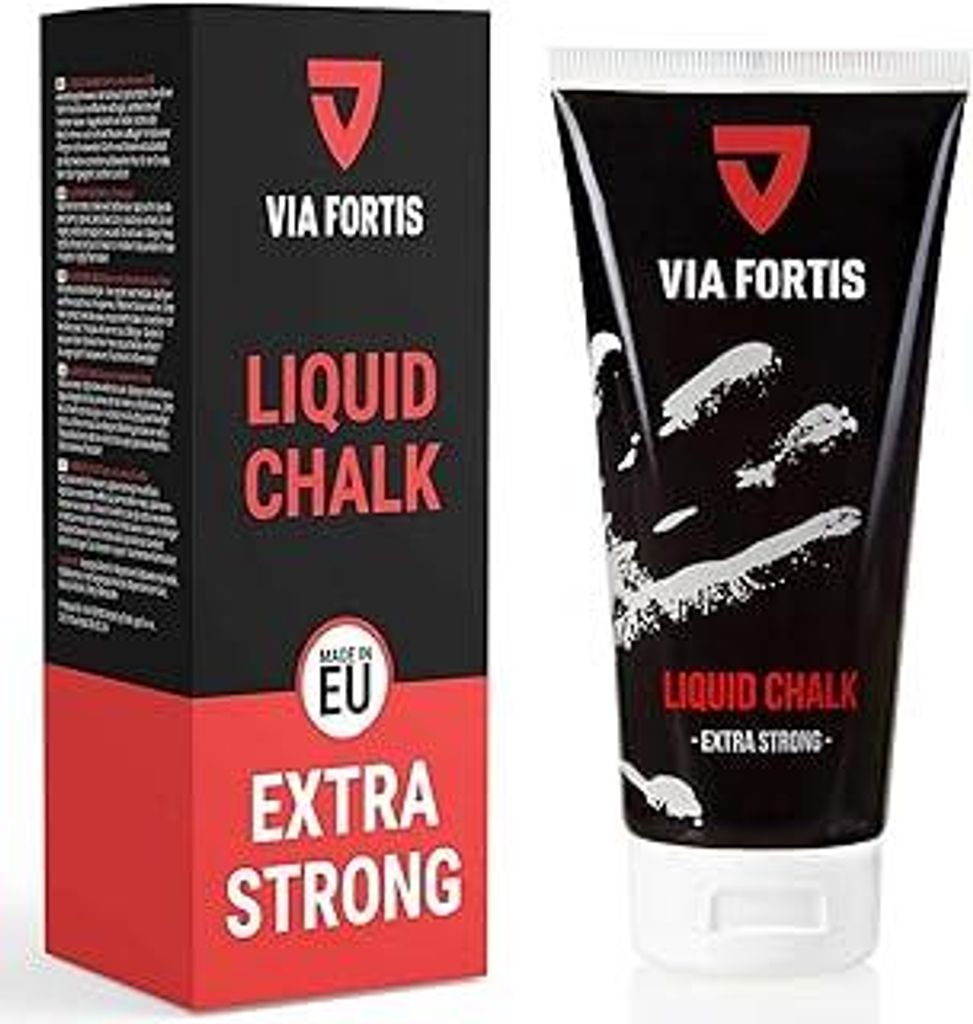 VIA FORTIS Liquid Chalk – Flüssigkreide für maximalen Grip beim Sport – Schnell trocknend, extrem ergiebig und lang haltend – Für Calisthe...