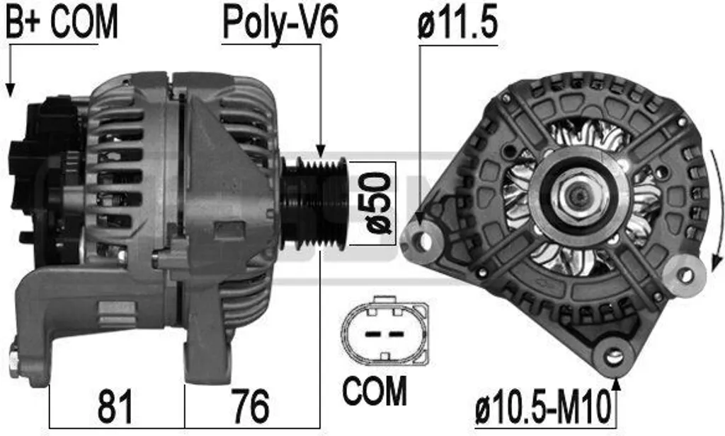 Problème de charge BMW ? Alternateur ERA pour E46 et Z4 OE 12317519618