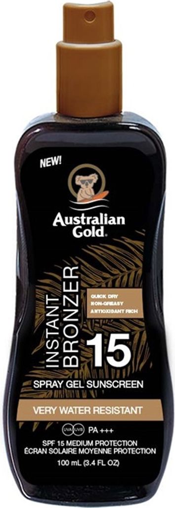 Austrálske zlato Sprej na ochranu pred slnkom s bronzerom Obrázok produktu 