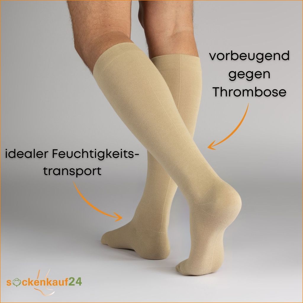 2 I 4 Paar Stützstrümpfe Reisestrümpfe Kompressionsstrümpfe Produktbild 3