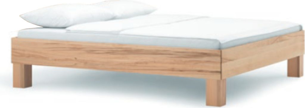 Dico Buche Massivholz Bettrahmen Cloud 003.46 ohne Kopfteil, durchgehende Lamelle Größe 200 x 190 cm