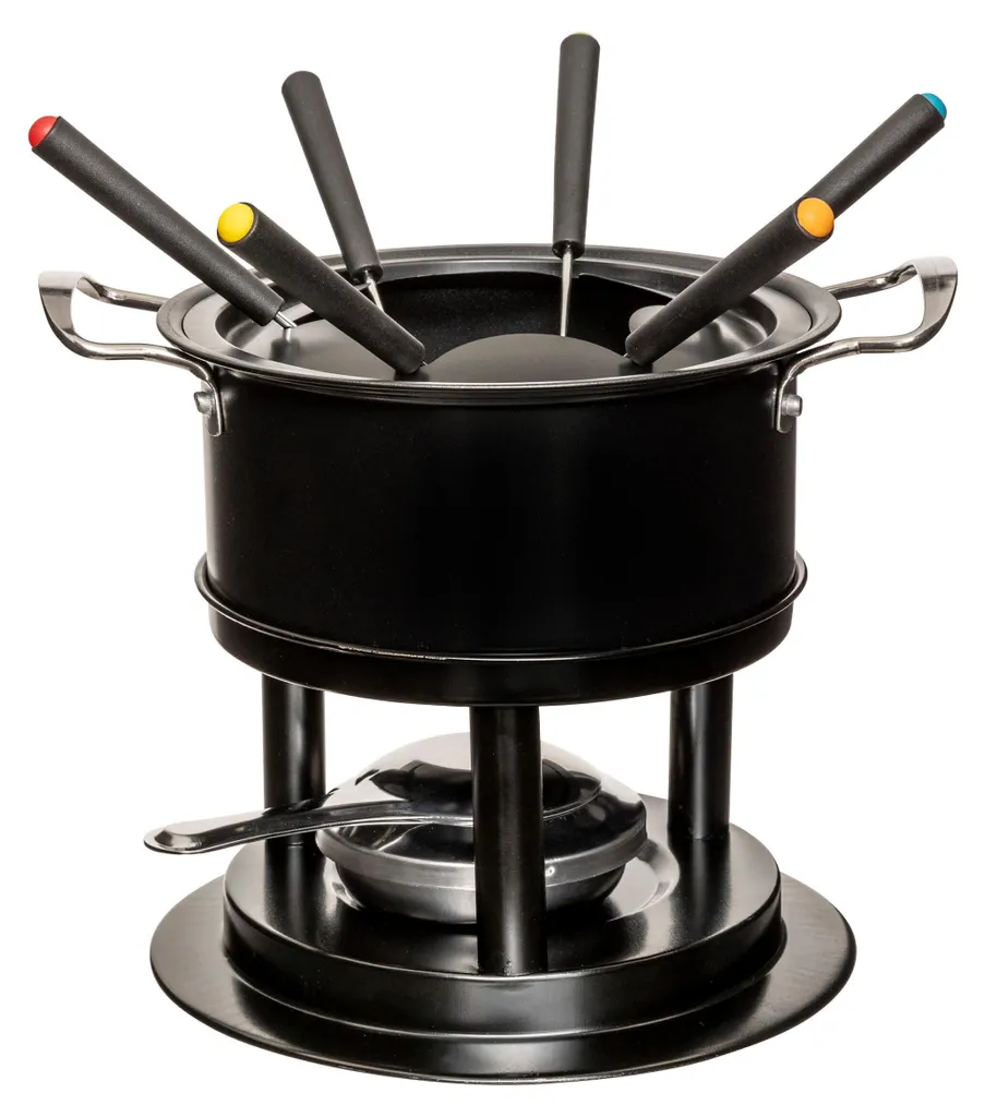 Service fondue inox 6 personnes 5 Five - Set complet avec brûleur inclus
