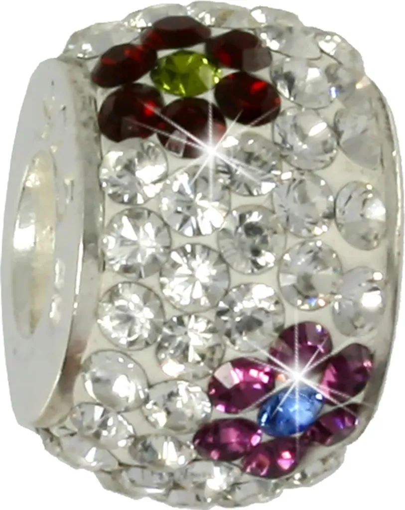 Charm Fleur en Argent pour Personnaliser votre Bracelet de Marque