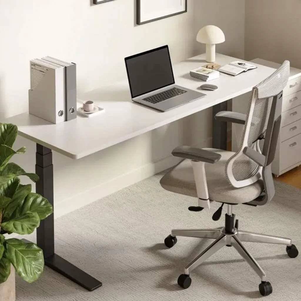 Fauteuil de bureau ergonomique gris BS6G-Lite - Siège pivotant réglable - 4