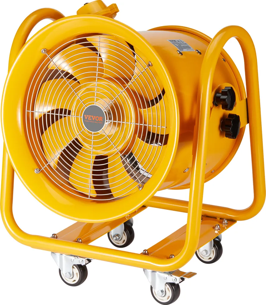 Ventilateur industriel contre poussière et odeur Extracteur air 1100W
