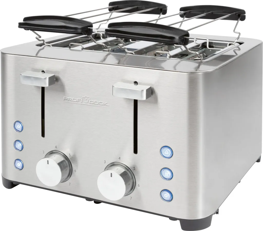 Grille-Pain ProfiCook 1252 Multi-Fonctions avec Tiroirs Ramasse-Miettes