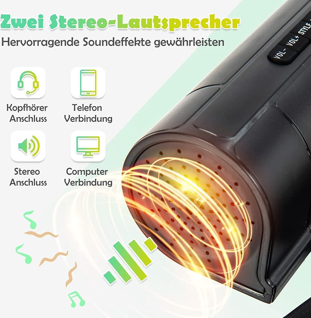GOPLUS Elektronisches Schlagzeug mit 9 Pads, Sticks & Produktbild 3