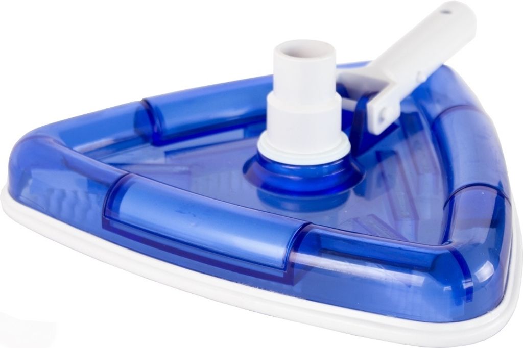 Bodensauger Dreieck transparent mit Bürsten für 32/38 mm Schlauch Pool Reinigung