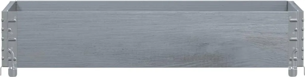 Telaio per Aiuola Rialzata vidaXL 100x50 | Legno Pino Grigio - 3