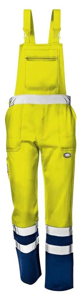Sir Safety Warnschutz-Latzhose reflektierend gefüttert kälteresistent gelb/blau, 60, HI-VIS GELB/BLAU