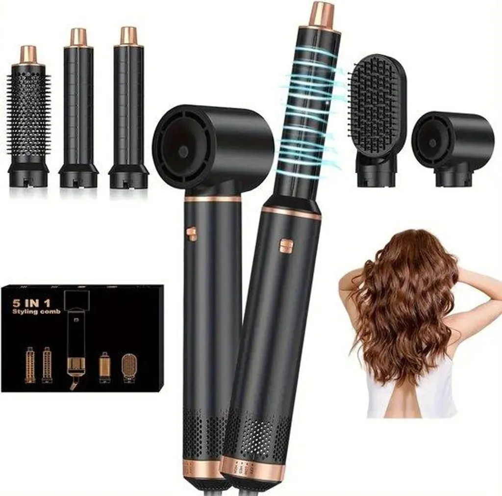 Styliste capillaire 5-en-1 appareil de coiffure thermique 800W voyage