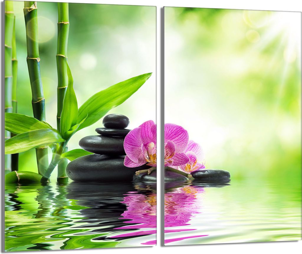 Glasschutzplatte für den Herd 2x30x52 Orchidea