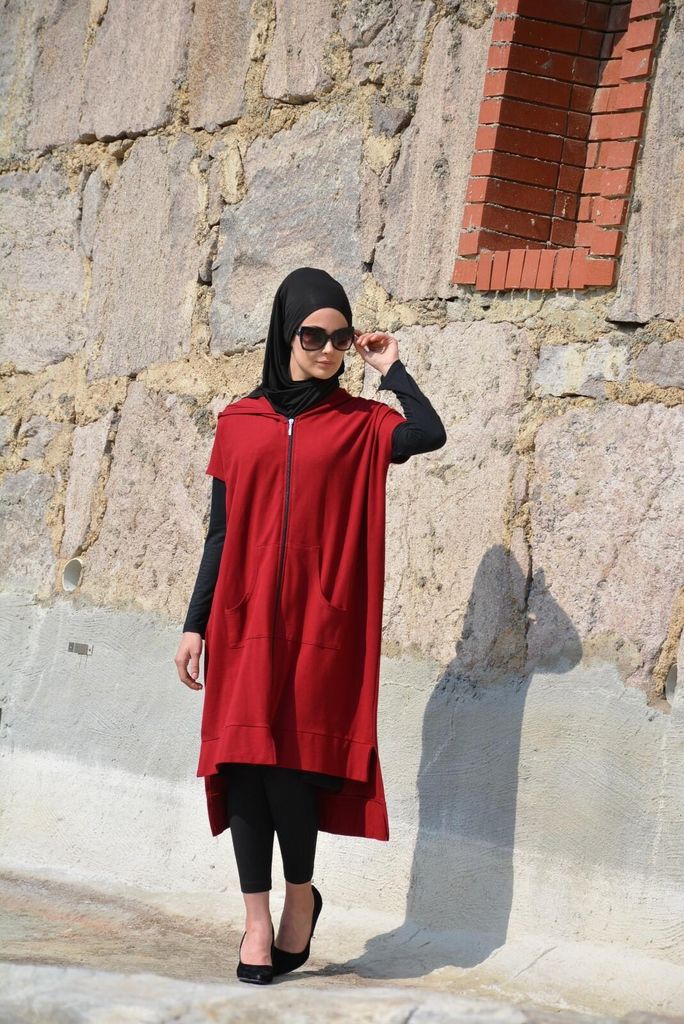 Tunika Hijab Kleid langer Oberteil Baumwolle H-2041 Produktbild 