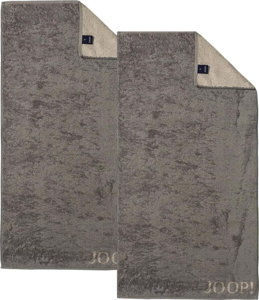 2 Stück Joop! Handtuch Classic Graphit Taupe 1600-70 50x100 Produktbild 