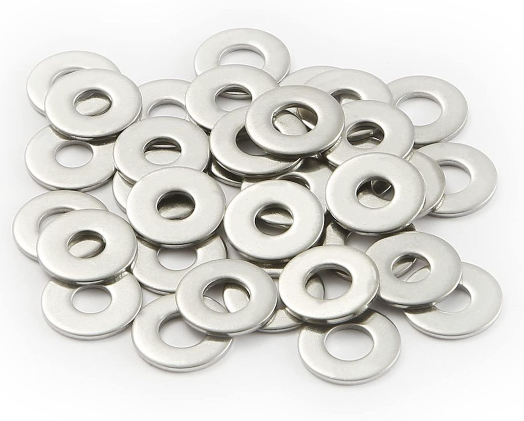 Ringe M2,5 x 6 mm, Dicke 0,5 mm, Edelstahlringe DIN125 A2 V2A (100 Stück)