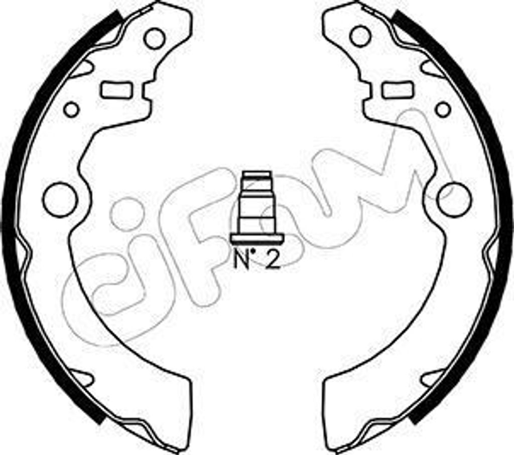 CIFAM Bremsbackensatz Trommelbremse Hinten für SUZUKI IGNIS II 180,0mm 153-404