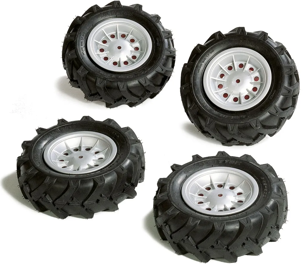 Kit 4 pneus Rolly Toys 310x95mm pour réparer votre tracteur à pédales