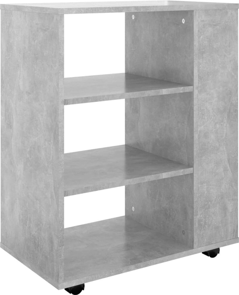 vidaXL Mobilná skrinka Betónová sivá 60x35x75 cm Drevo Obrázok produktu 