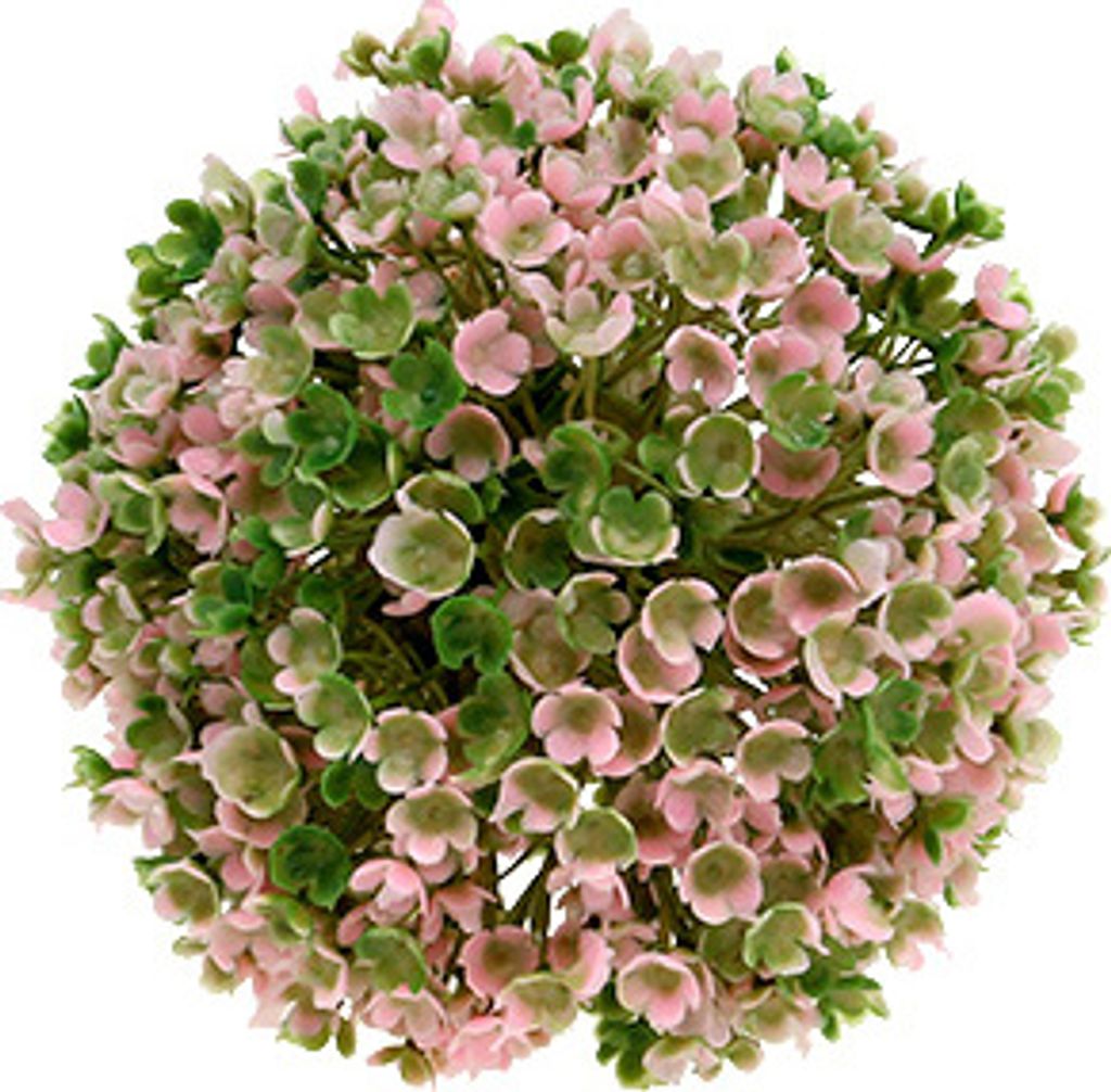 Mini Deko Kugel Rosa-Grün künstlich Ø10cm Tischdeko Garten Produktbild 