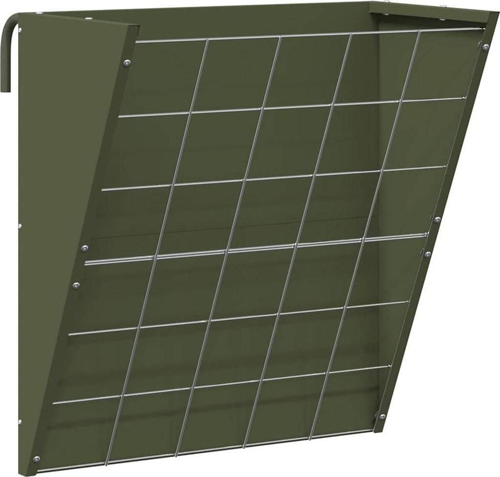 vidaXL Hängender Heufutterspender Olive Grün 61 x 33 x 66 cm