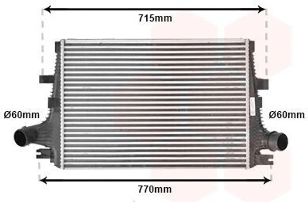 Échangeur d'air intercooler adaptable pour moteur turbo Alfa Romeo