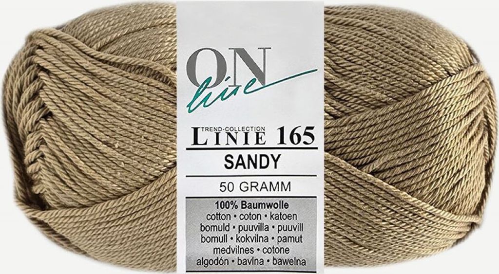 50 Gramm Online Linie 165 Sandy Wolle 0068 Leinen