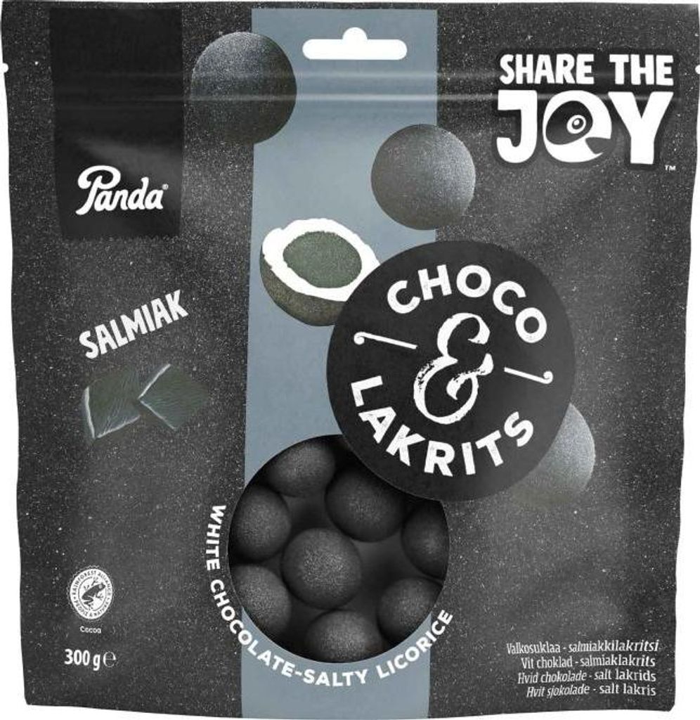 Panda Choco & Réglisse Salmiak 300 g Image du produit 