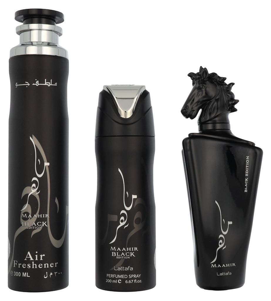 Lattafa Maahir Black Edition Geschenkset Eau de Parfum Produktbild 