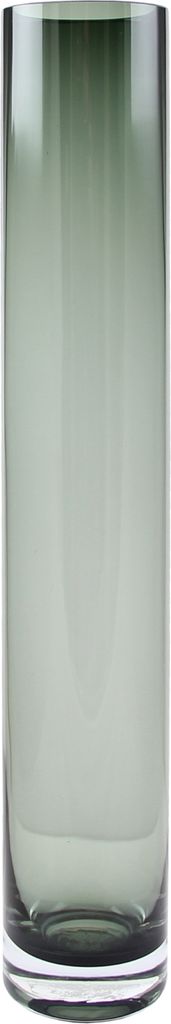 Kaheku Vase Motala grau 6,5 cm Ø Höhe 40 cm Farbglas durchgefärbt 420635005