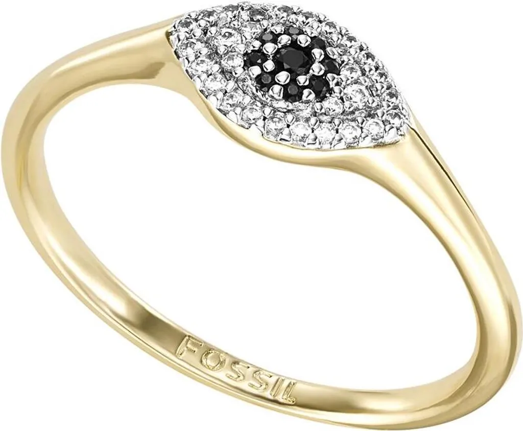 Anello Donna Fossil Argento 925 Placcato Oro | Eleganza Senza Tempo