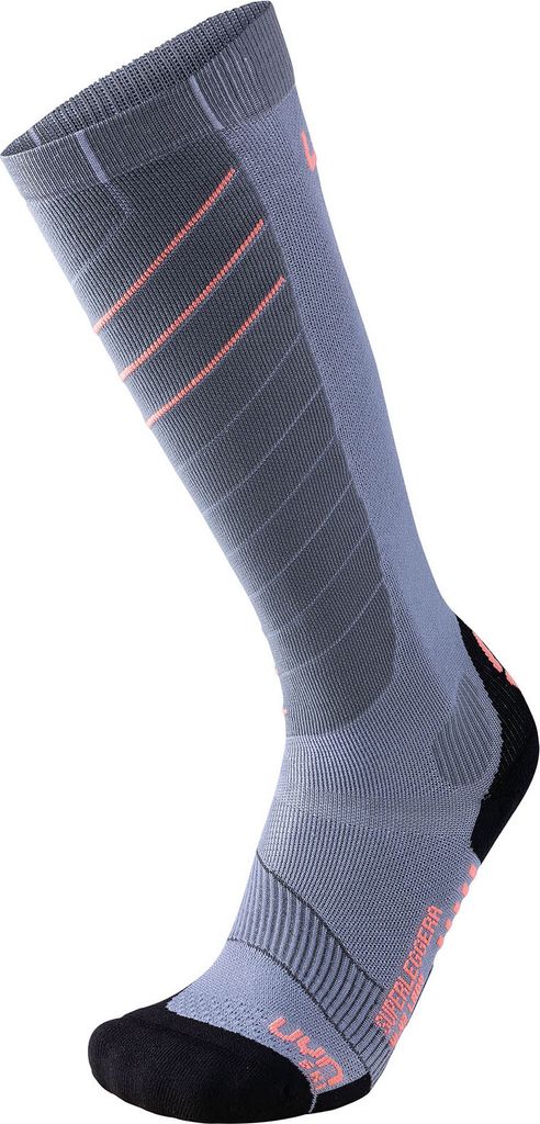UYN Superleggera Skisocken Damen silver/coral 35-36