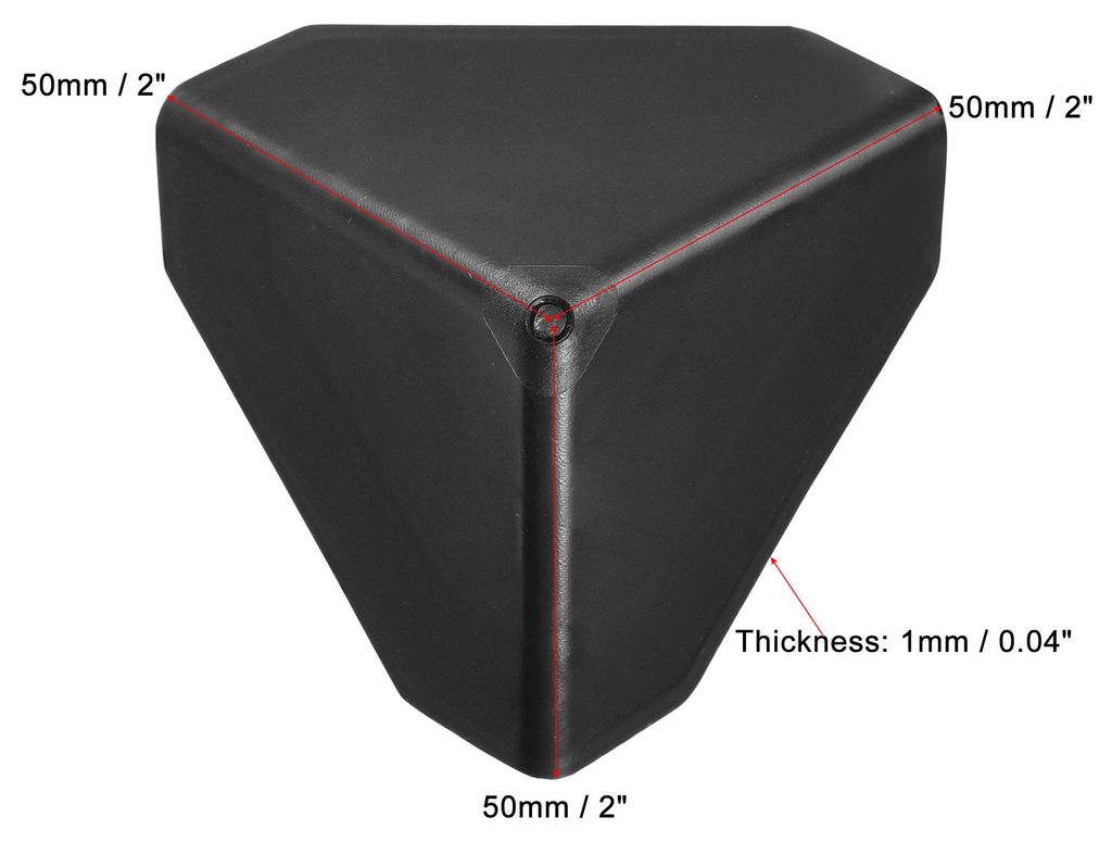 24 Stš¹ck Eckenschutz PP Kunststoff 2" x 2" x 2" fš¹r Karton Schachteln Verpackung Schwarz