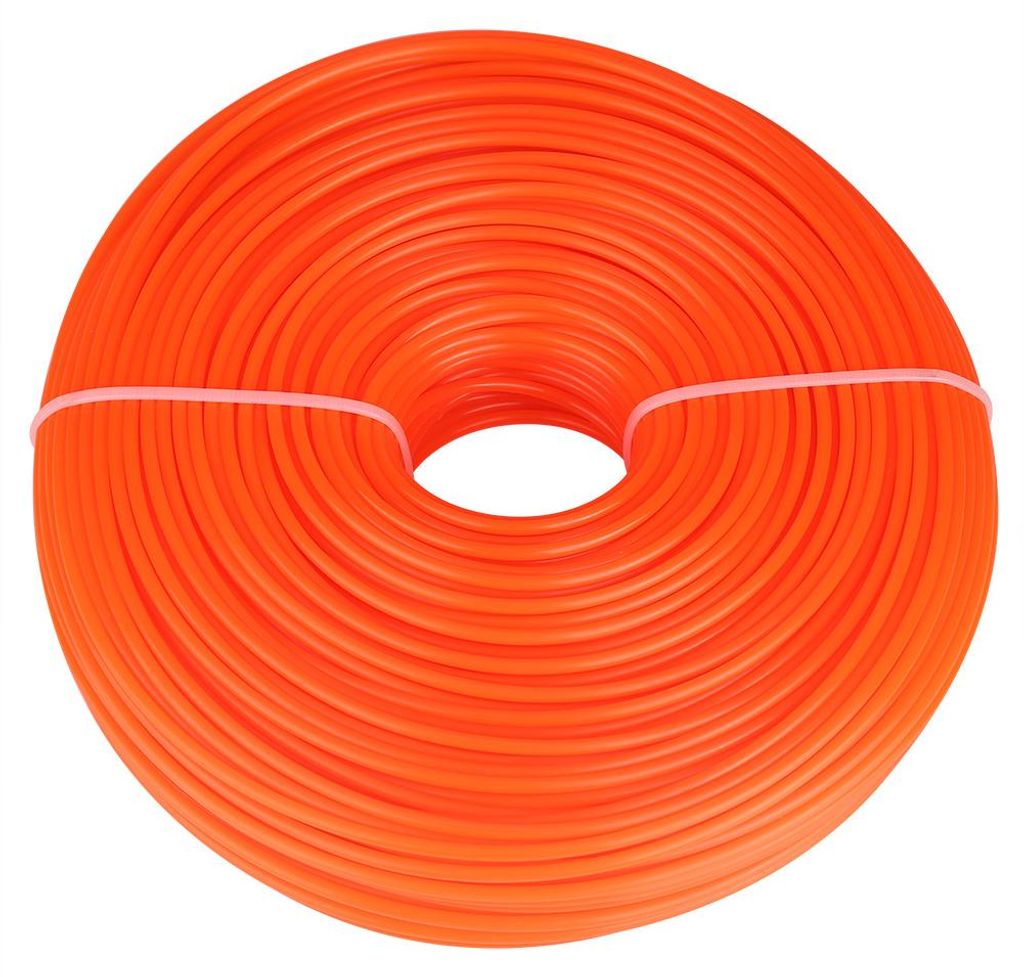 3 mm Trimmerfaden aus Nylon, rund, für Benzin-Rasentrimmer, 100 m