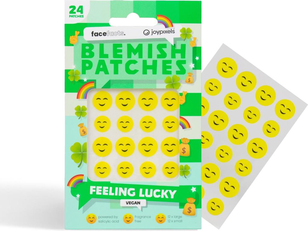 FACE FACTS Pickelpflaster Joy Pixels - Feeling Lucky, 1 Packung - 24 Stück